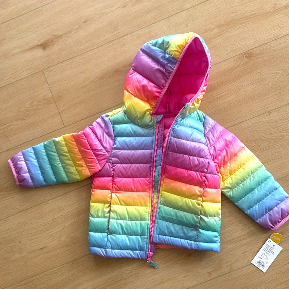 Jumping Beans lightweight puffer jacket size 2T never worn brand new with tags